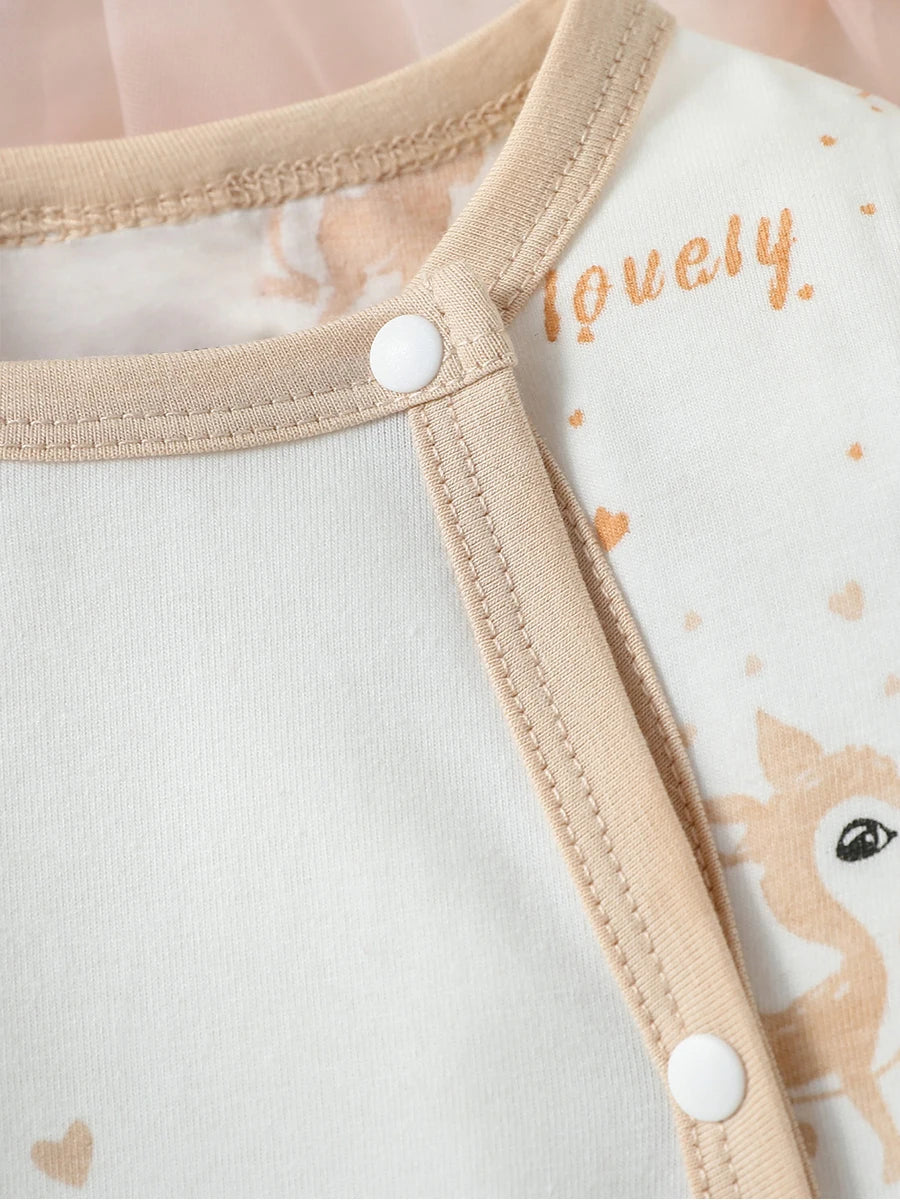 4Pcs Baby Girls Long Sleeve +Hat