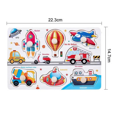 Montessori Baby Toys Wooden Peg