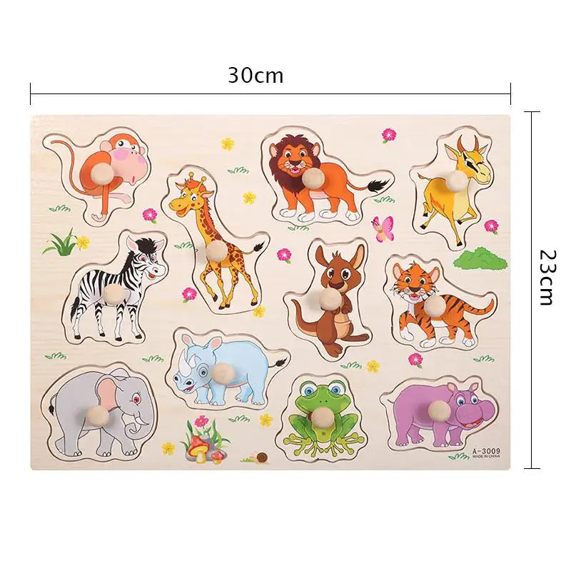Montessori Baby Toys Wooden Peg
