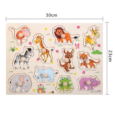 Montessori Baby Toys Wooden Peg