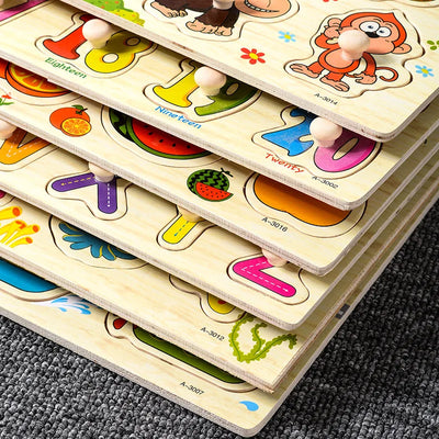 Montessori Baby Toys Wooden Peg
