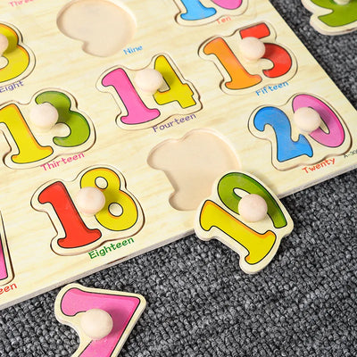 Montessori Baby Toys Wooden Peg