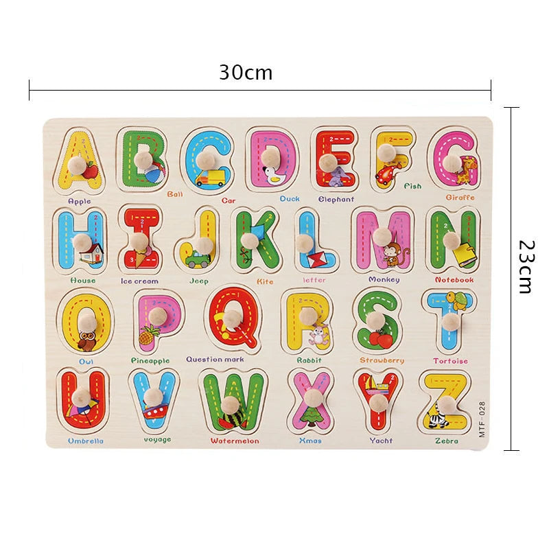 Montessori Baby Toys Wooden Peg