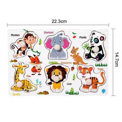 Montessori Baby Toys Wooden Peg