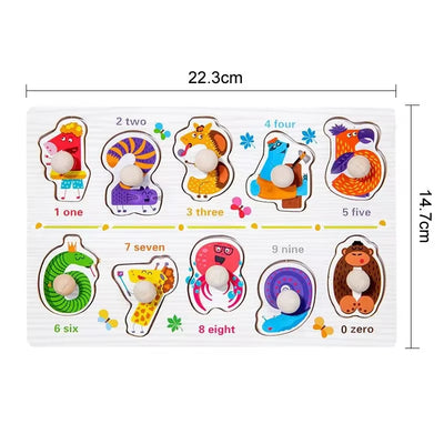 Montessori Baby Toys Wooden Peg