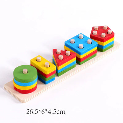 Montessori Baby Toys Wooden Peg