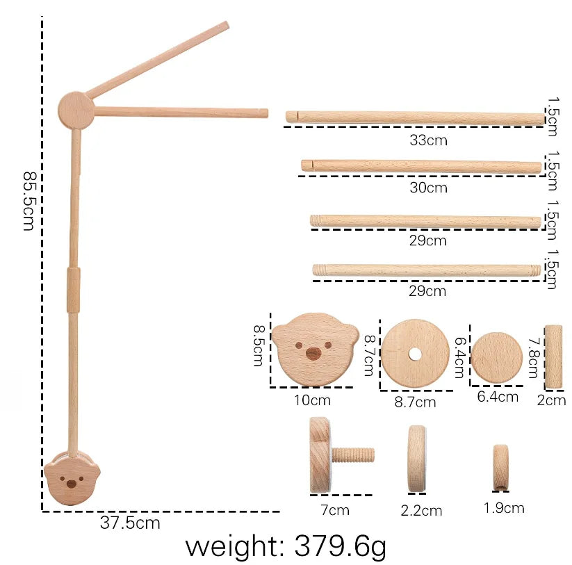 Baby Wooden Bed Bell