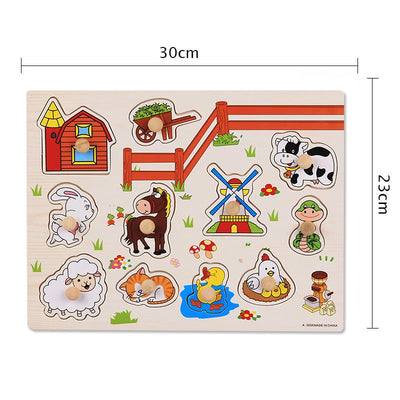 Montessori Baby Toys Wooden Peg