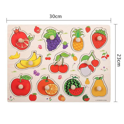 Montessori Baby Toys Wooden Peg