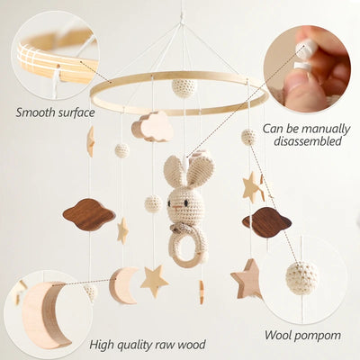 Baby Wooden Bed Bell
