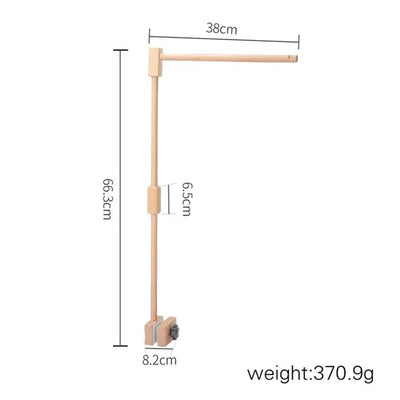 Crib Mobile Bed Bell Wooden Baby Rattles