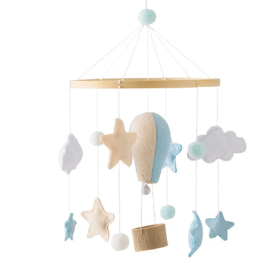 Crib Mobile Bed Bell Wooden Baby Rattles