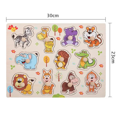 Montessori Baby Toys Wooden Peg